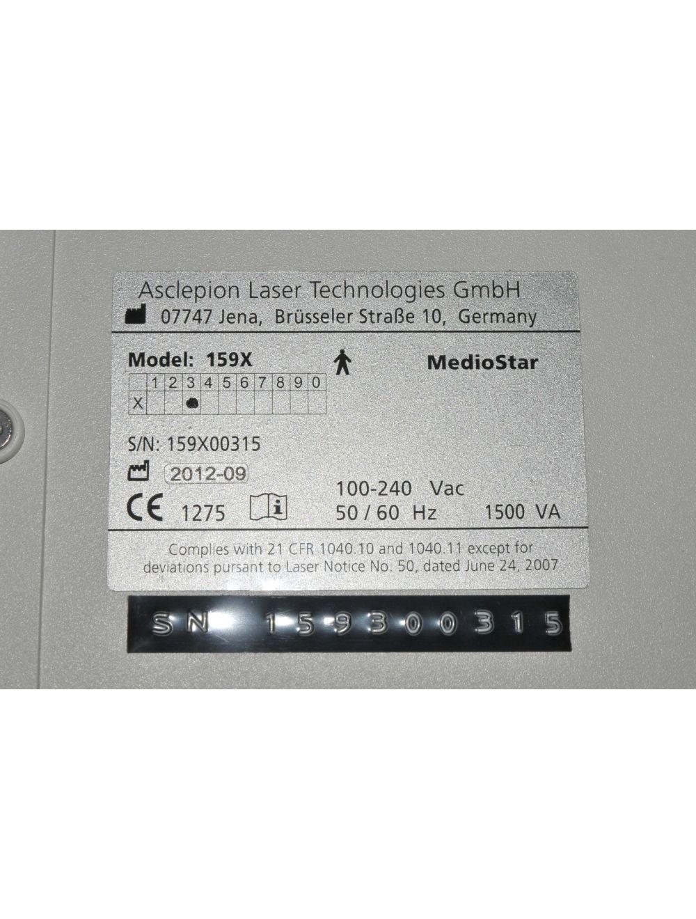 2012 Asclepion MedioStar NeXT Diode 810-950nm Laser System 159X Hair Removal HR Sol International Medical