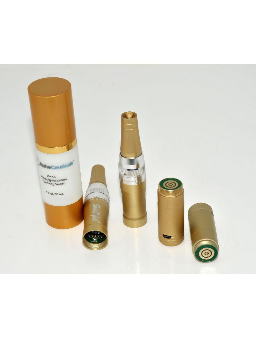 2 Gold Pens SkinStylus Microneedling Professional Kit Beautiful Skin Stylus DEMO Sol International Medical