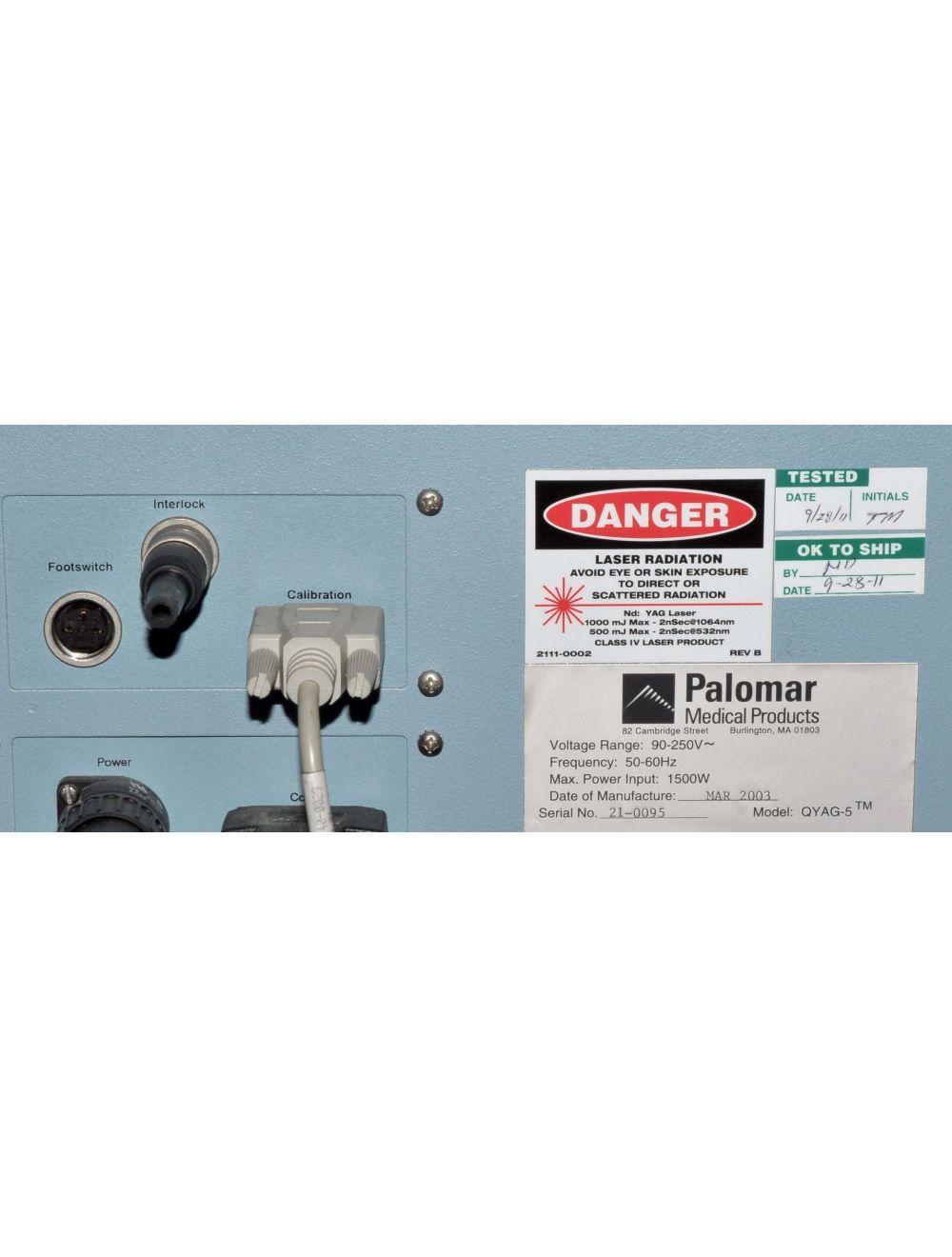 Palomar Q-YAG 5 QYAG Tattoo Removal System Laser Pigmented Lesions Skin - QYAG5 Palomar