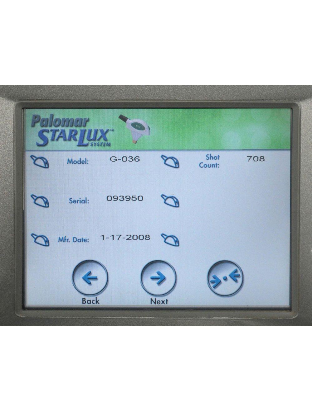 2006 Palomar StarLux 300 IPL Laser System - w 2 HandPieces LuxRs LuxG Lux Rs G Palomar
