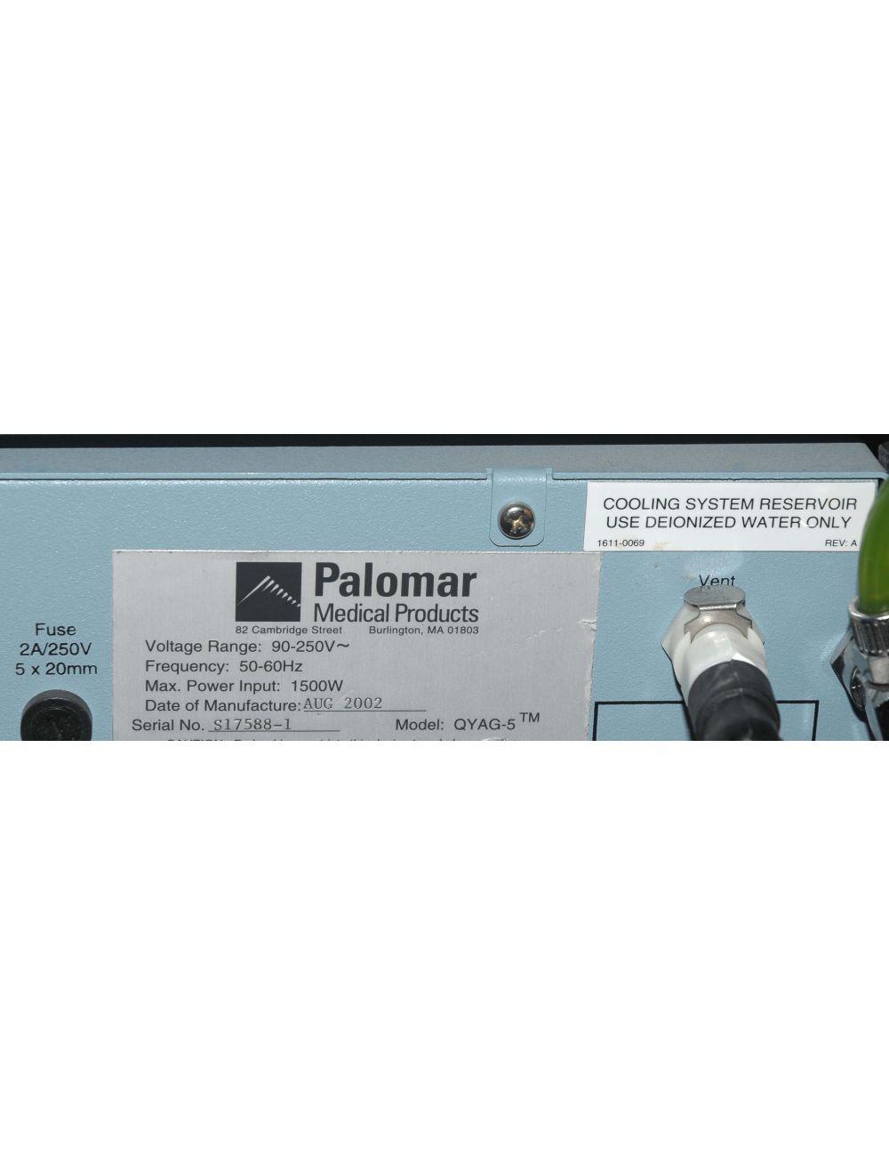Palomar Q-YAG 5 Tattoo Removal System QYAG Laser Pigmented Lesions Skin - QYAG5 Palomar
