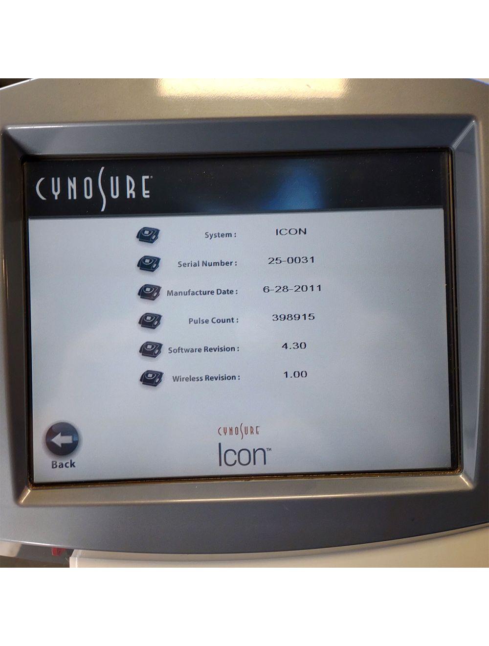 2011 Cynosure Palomar Icon IPL Laser System Hair Removal Acne MaxR MaxYs 1540 Palomar