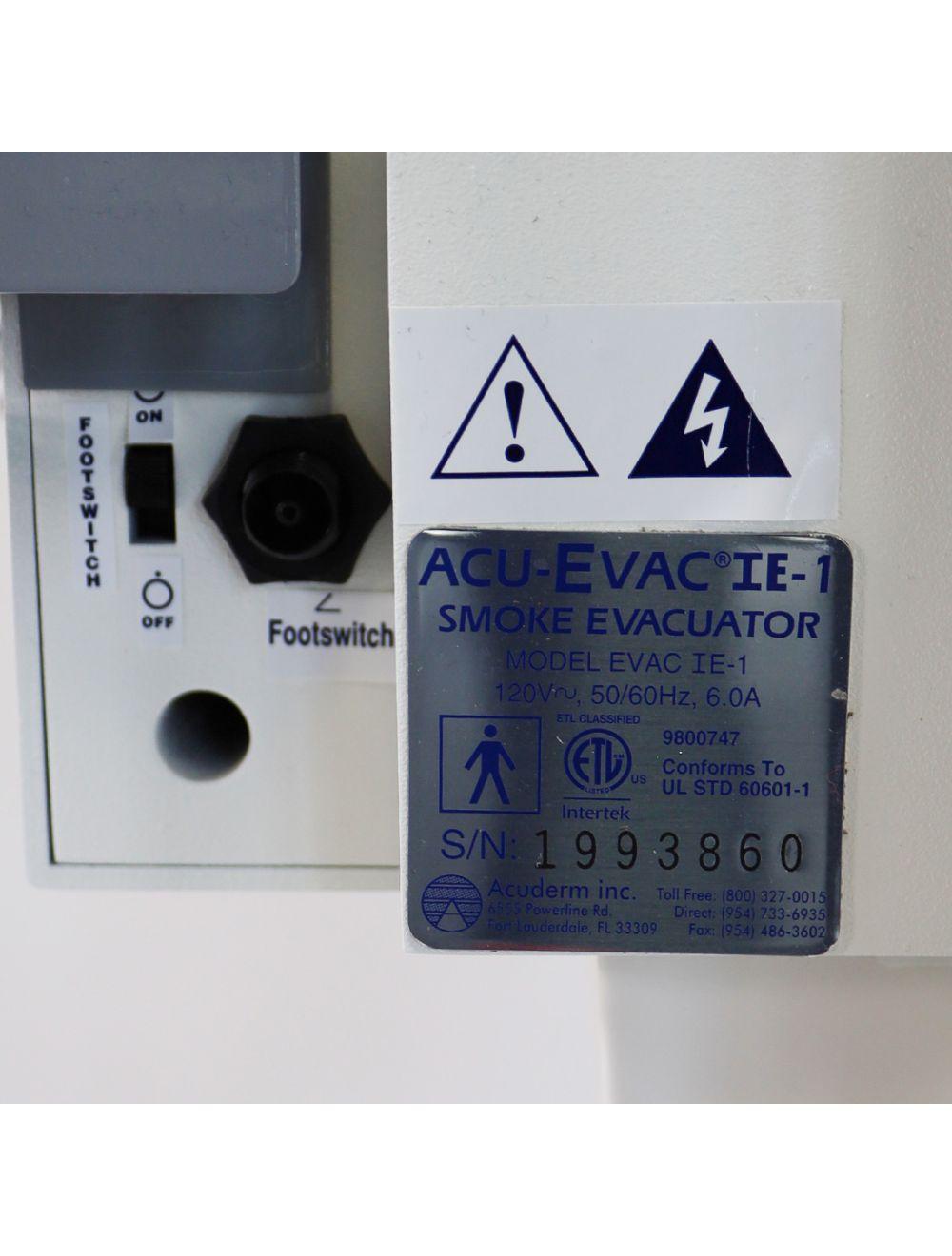 Acuderm Acu-Evac® IE-1 Surgical Smoke Evacuator 4 Erbium CO2 Hair Removal Lasers Sol International Medical