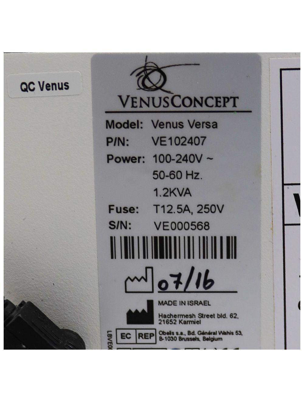 2016 VenusConcept Venus Versa IPL Laser Hair Removal Skin Rejuvenation 9 HP's Venus
