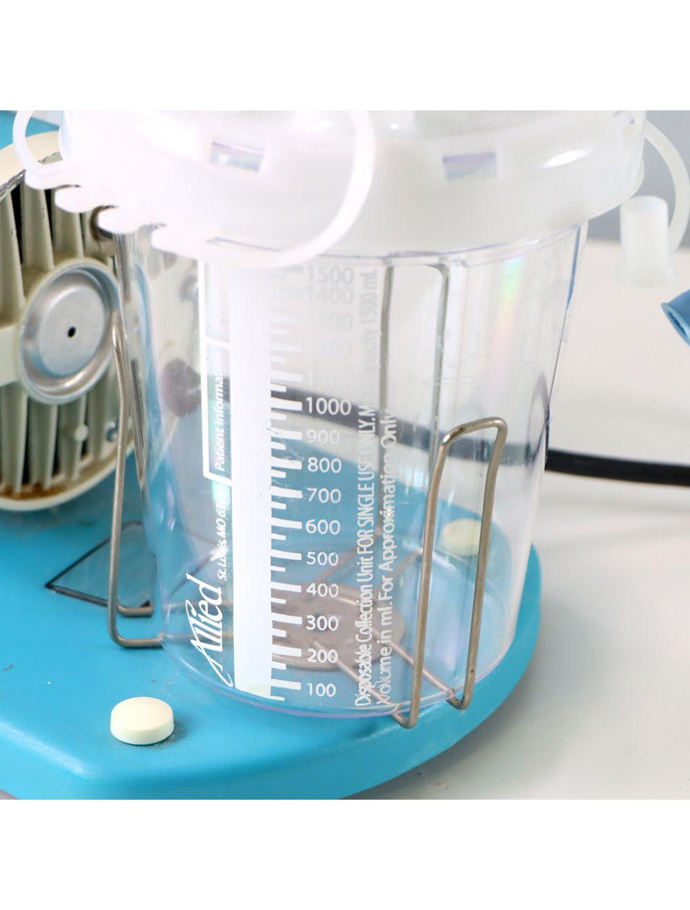 Schuco-Vac Portable Suction Aspirator w/ 1500 ml Canister, &amp; Molded Base Sol International Medical