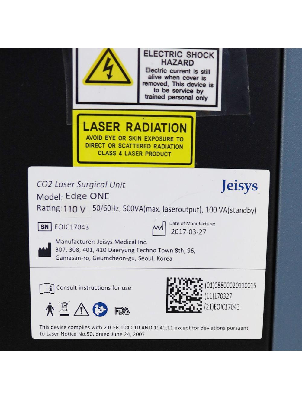 2017 Jeisys Edge One Fractional CO2 Laser Surgical Skin Resurfacing System Sol International Medical