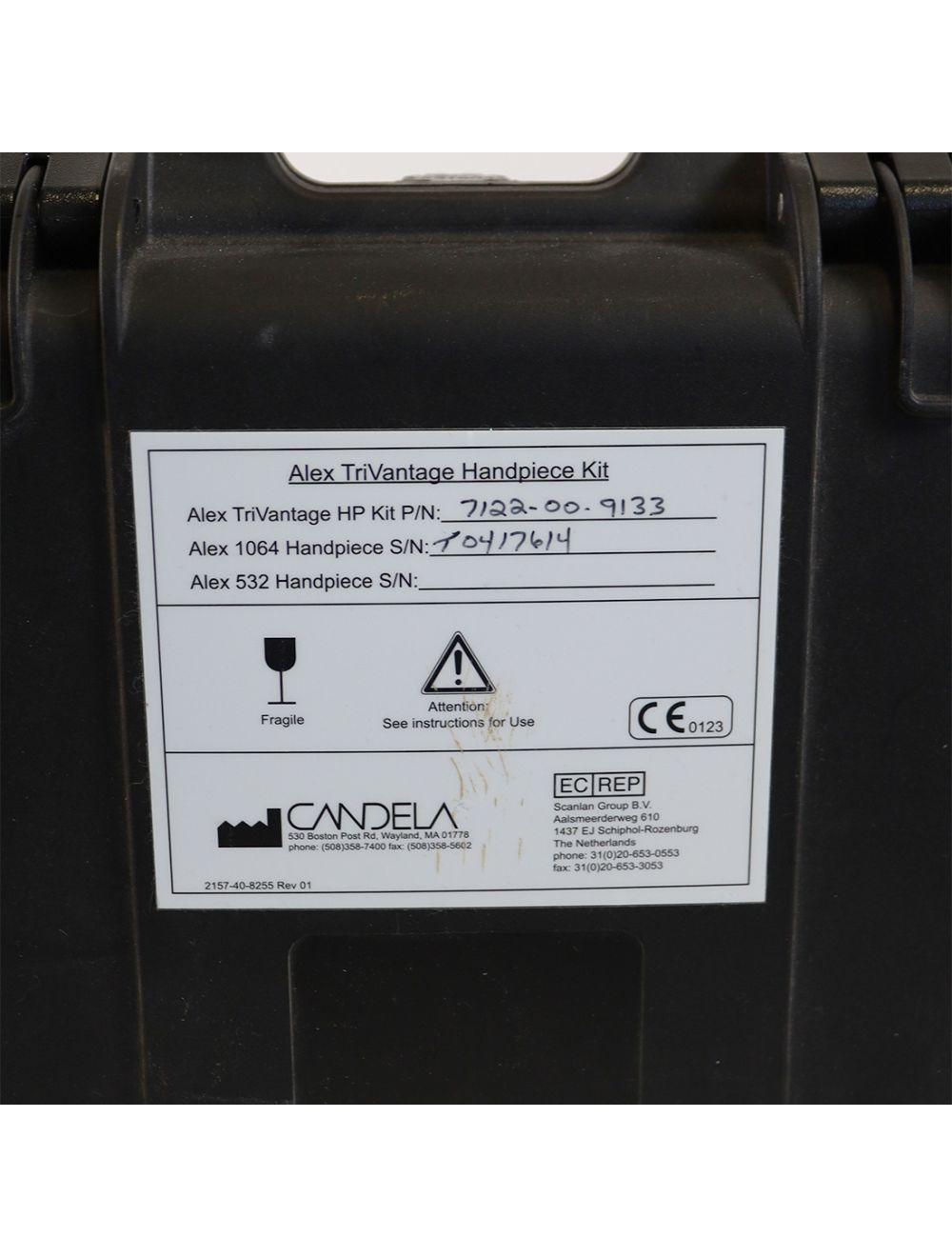 2013 Candela Alex TriVantage Q Switched 532nm Nd YAG Tattoo Removal Laser Candela