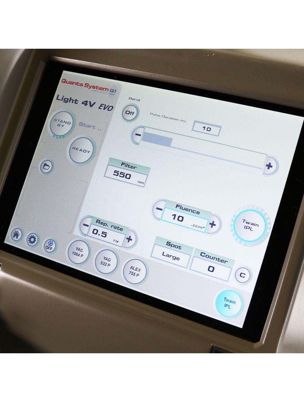 2021 Quanta Light 4V Evo Hair Reduction Vascular Lesions System PCMS00319 Sol International Medical
