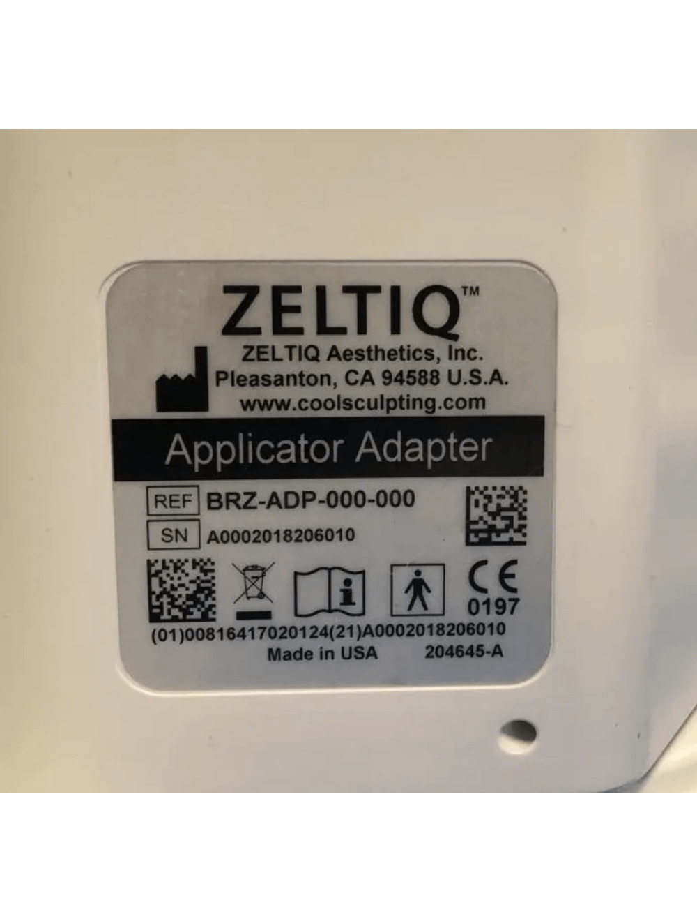 2018 Zeltiq CoolSculpting Body Contouring Cryolipolysis System Zeltiq