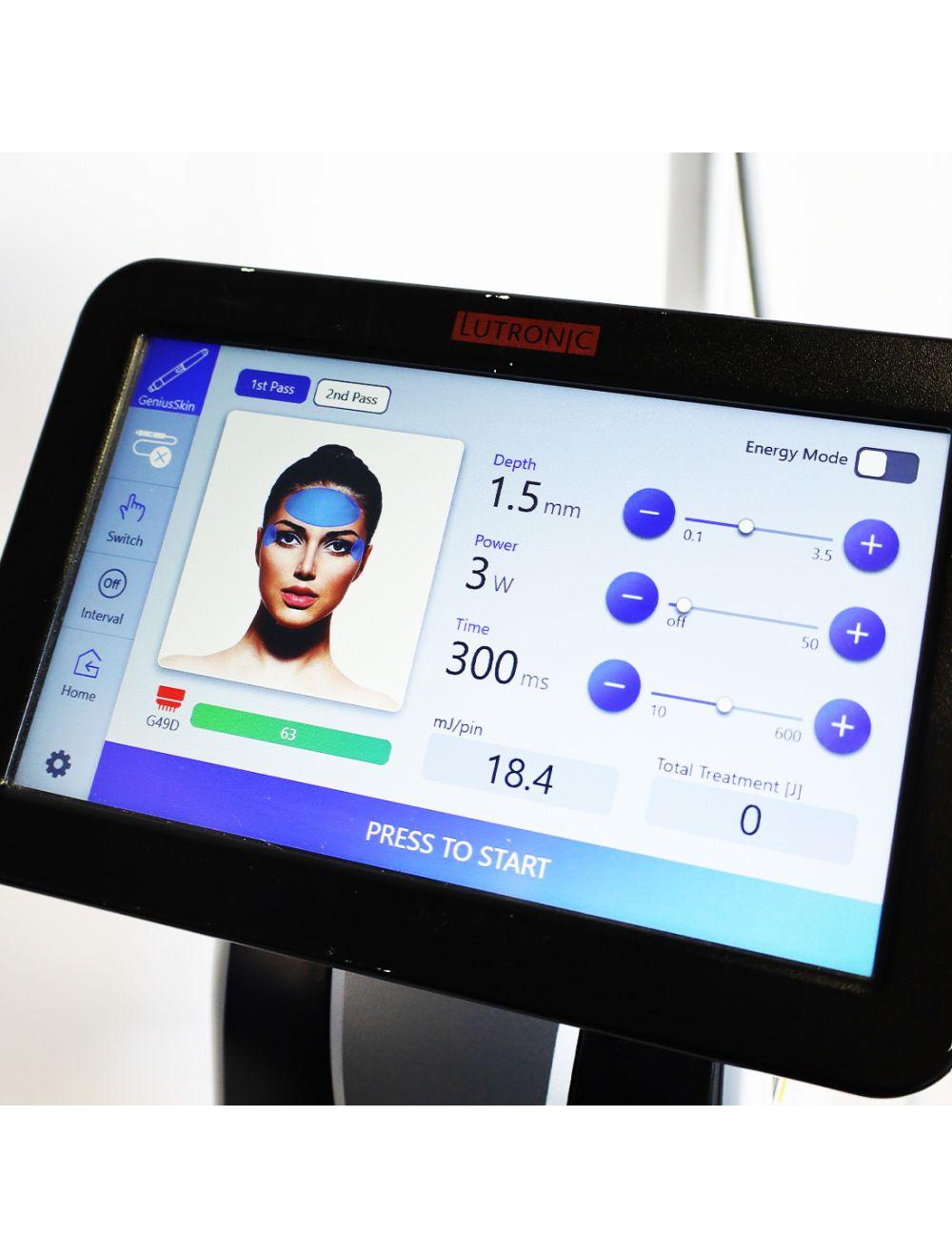 2018 Lutronic Genius Intelligent Focused RF Radio Frequency Microneedling System Lutronic