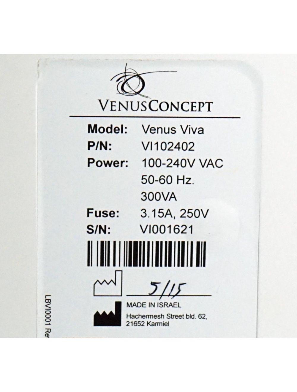 Venus Concepts Viva Fractional RF Skin Resurfacing Scars Wrinkles VenusConcept Venus
