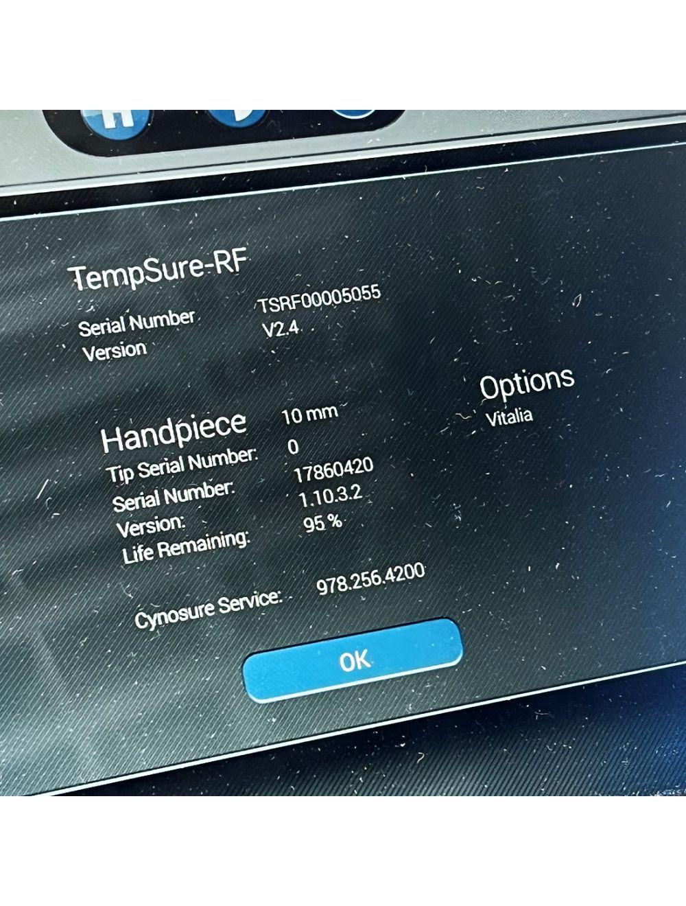 2018 Cynosure Ellman TempSure RadioFrequency Vitalia Skin Tightening RF Cynosure