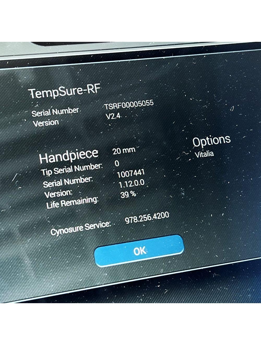 2018 Cynosure Ellman TempSure RadioFrequency Vitalia Skin Tightening RF Cynosure