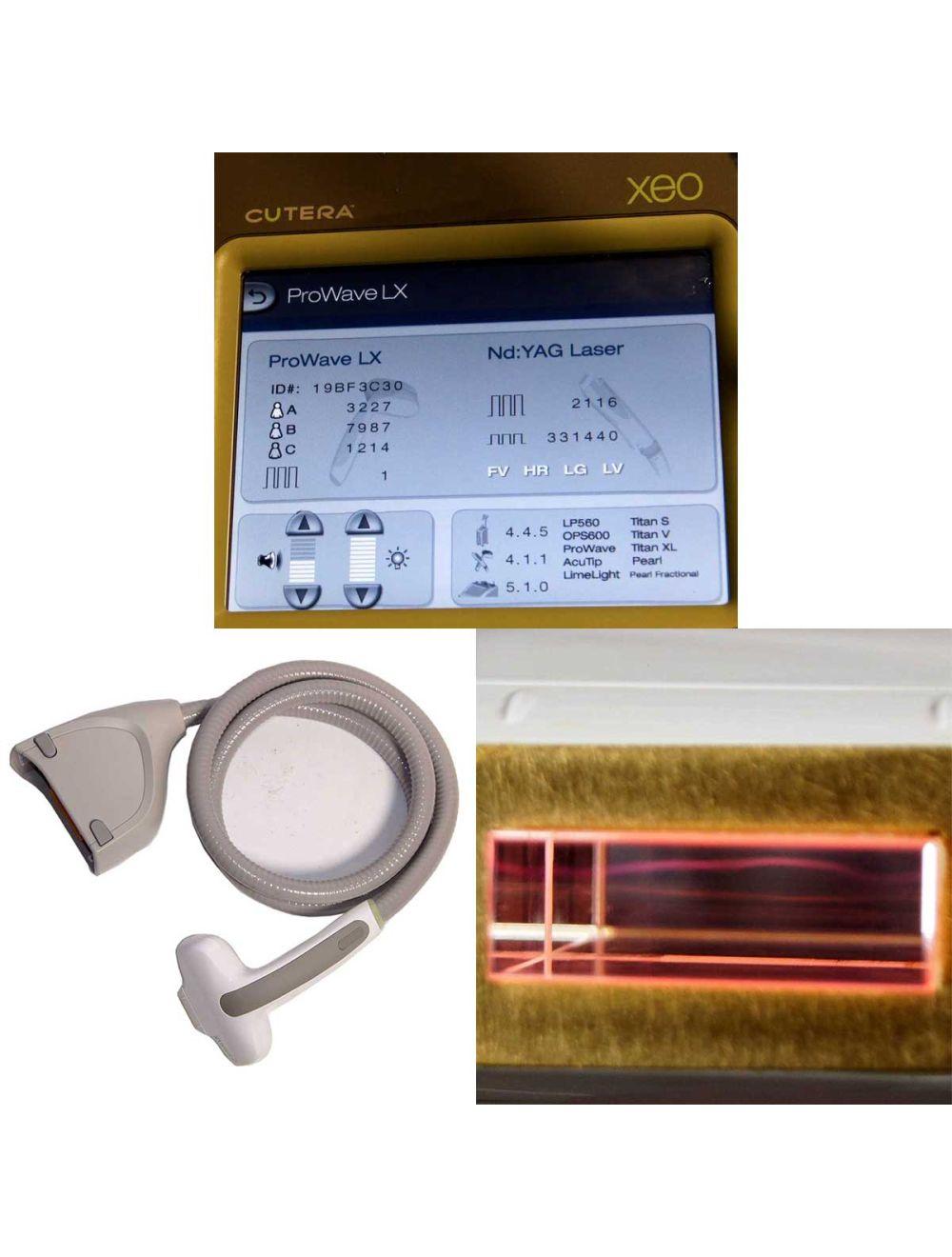2017 Cutera Xeo Skin Resurfacing Nd:YAG Laser LimeLight Prowave LX Hair Removal Cutera