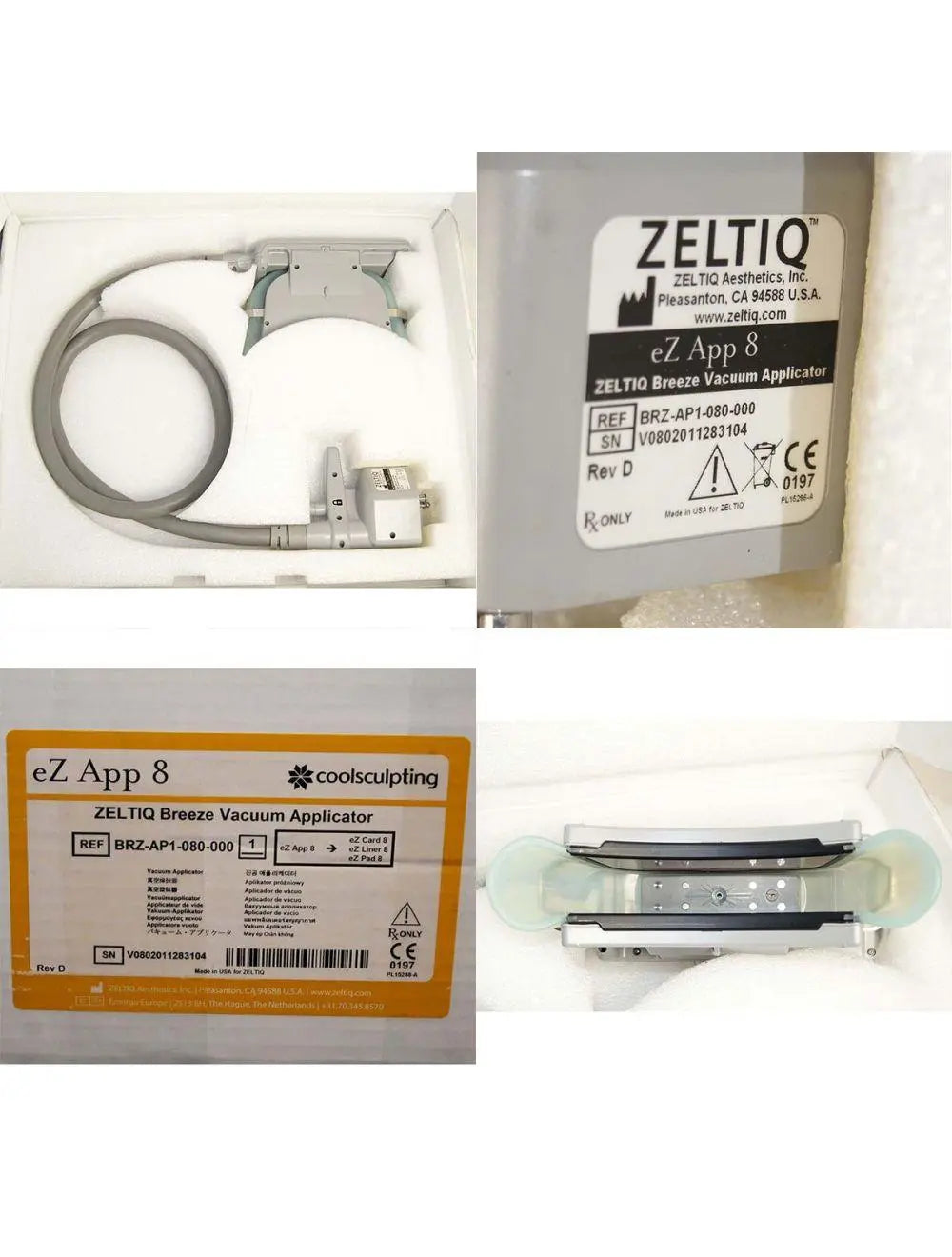 2011 Zeltiq CoolSculpting Body Contouring Fat Reduction System w/ 4 Applicators Zeltiq