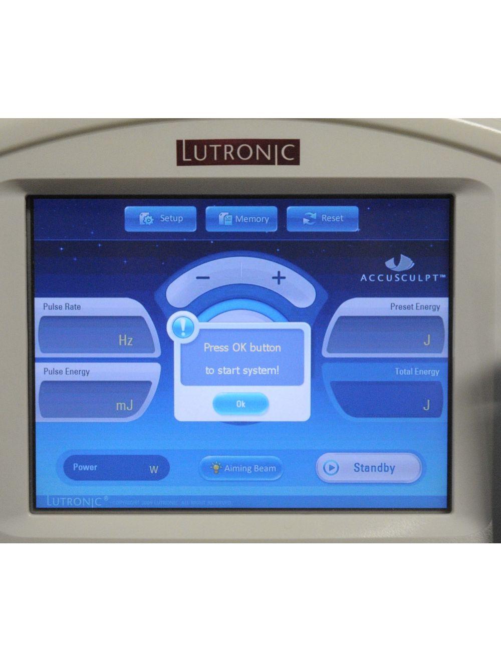 2012 AccuSculpt II LUTRONIC Nd YAG Pulsed Laser 1444 Skin Tightening Lutronic