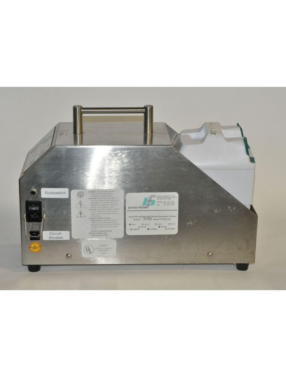 Buffalo Filter Porta PlumeSafe Surgical Smoke Evacuation PPSS 602 Plume Safe Sol International Medical