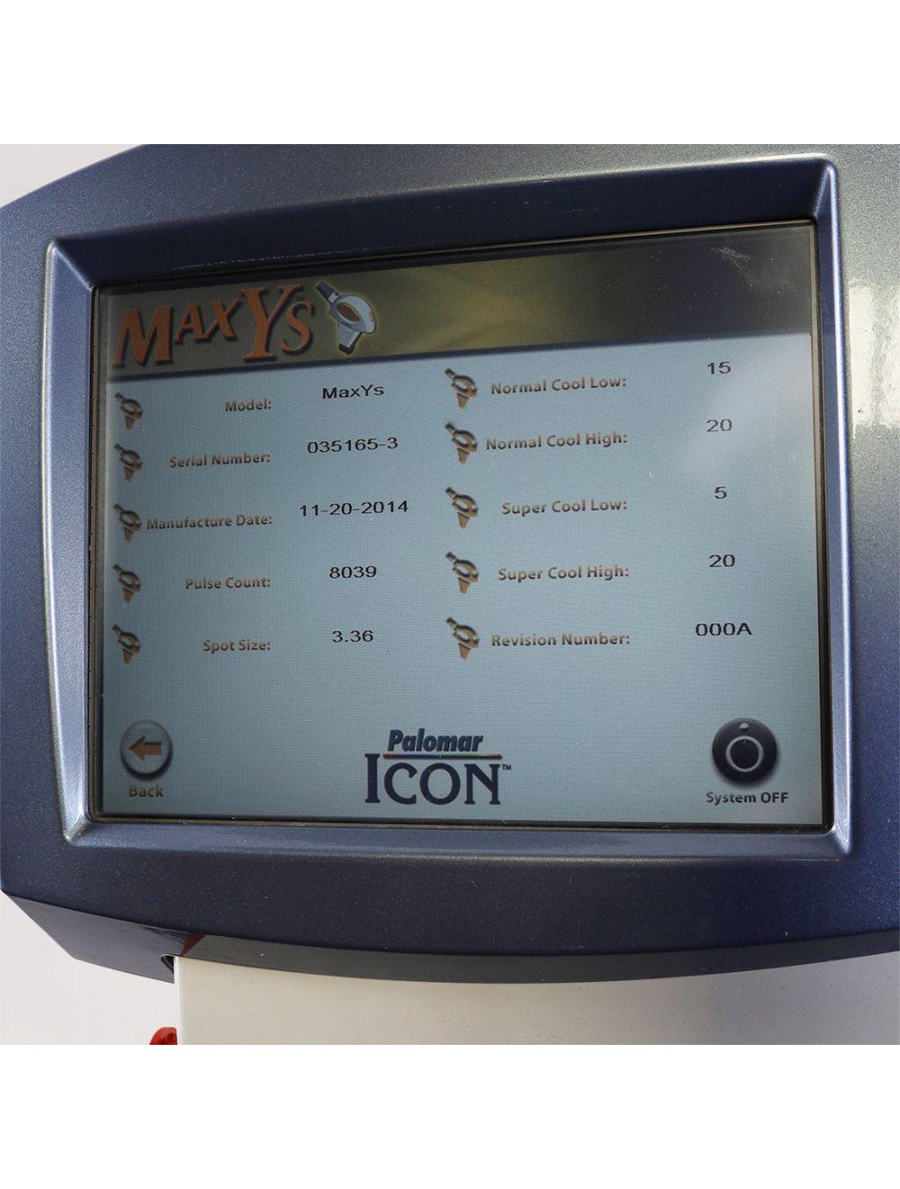 2012 Palomar Icon IPL Laser Fractional 1540 MaxYs Hair Removal Skin Resurfacing Palomar