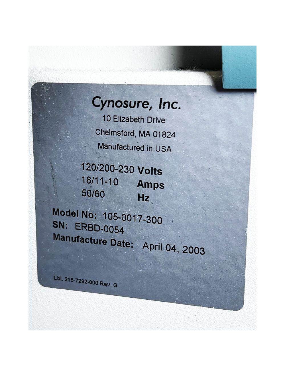 2003 Cynosure CO3 Skin Resurfacing Remodeling Laser System 105-0017-300 Cynosure