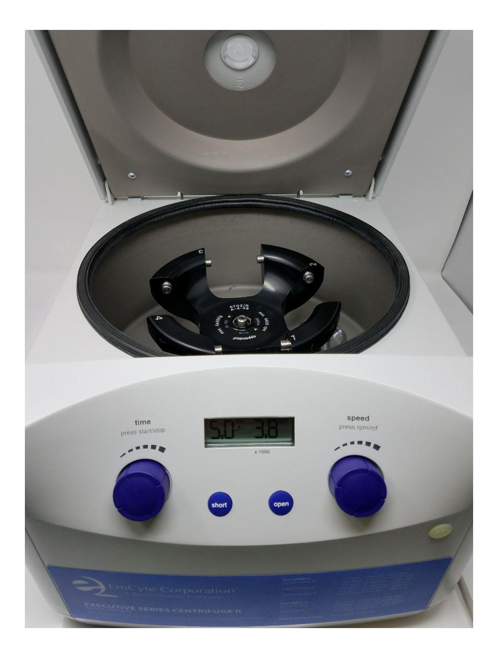 EmCyte Corporation Executive Series Centrifuge II Pure PRP Blood Plasma Marrow Sol International Medical