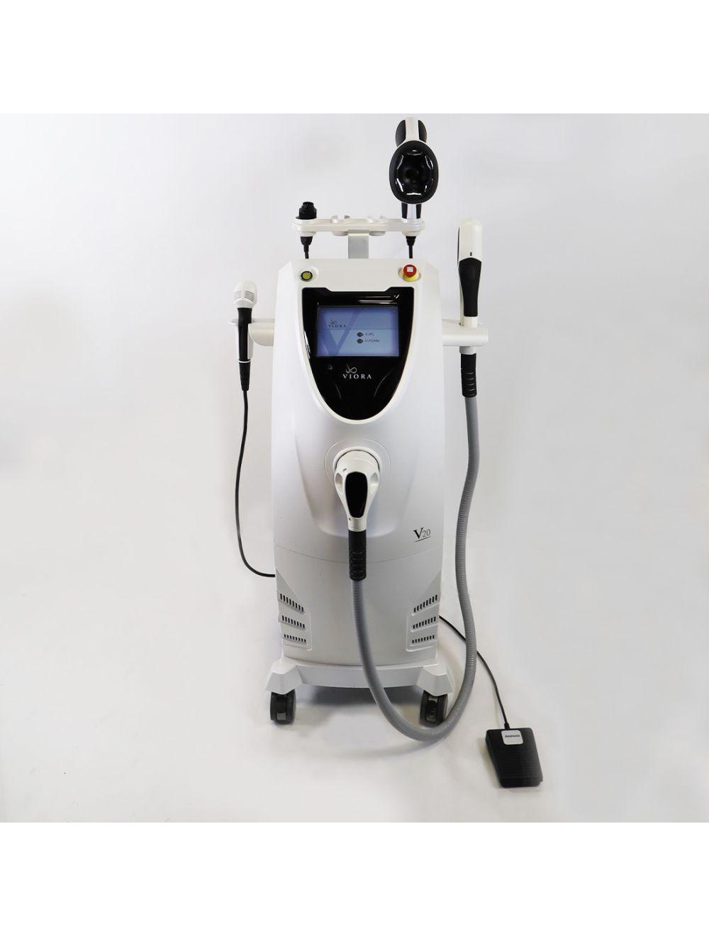 2021 Viora V20 IPL RadioFrequency Skin Tightening Acne Hair Removal Lesions RF Sol International Medical