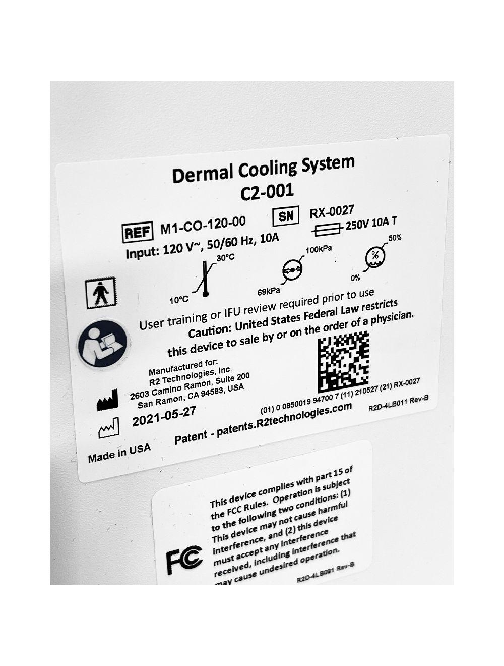 2021 Glacial RX CryoAesthetic Cryomodulation Precision Skin Toning Cooling System Sol International Medical