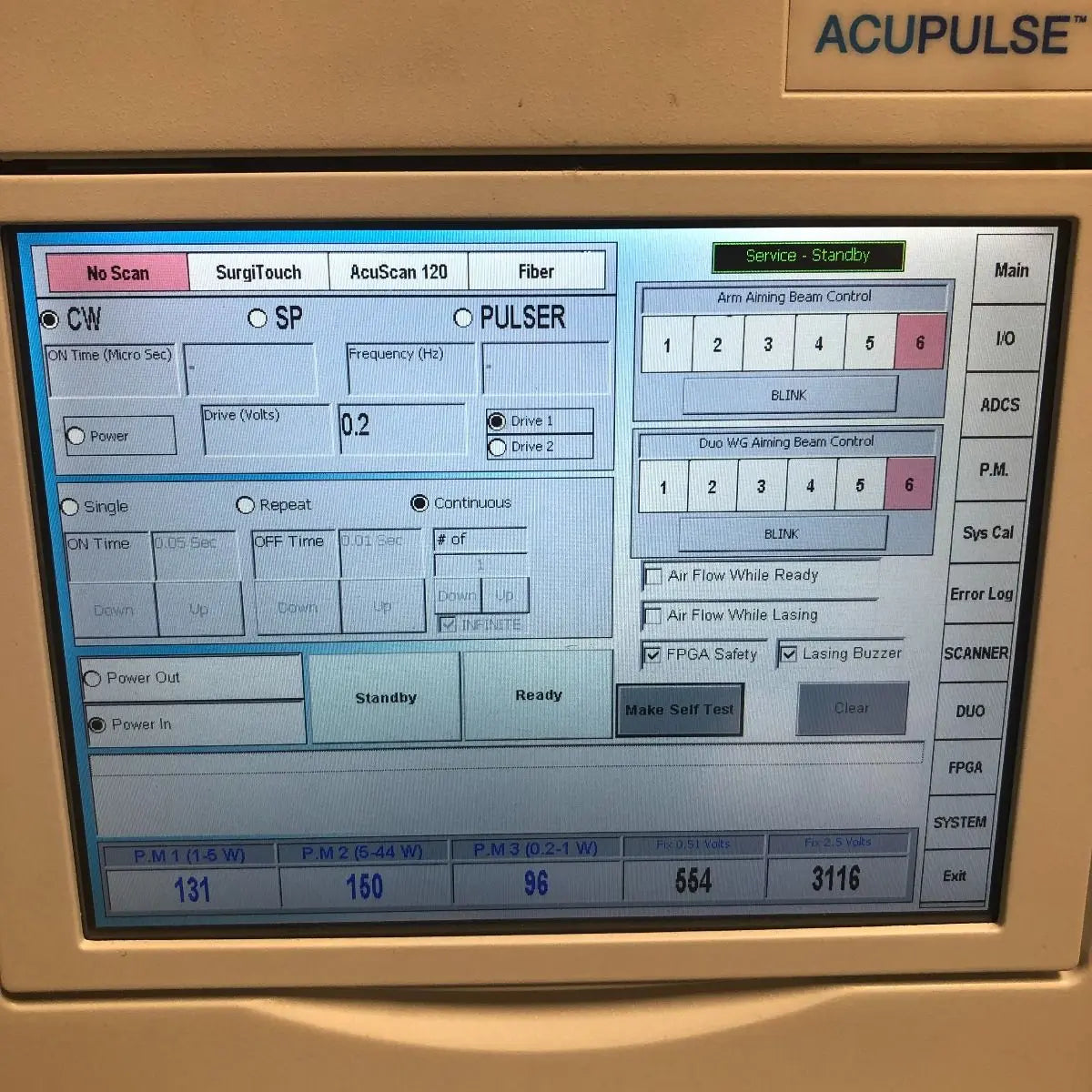 2017 Lumenis AcuPulse WG 40W CO2 Fiber Laser AccuPulse Accu Pulse FiberLase Lumenis