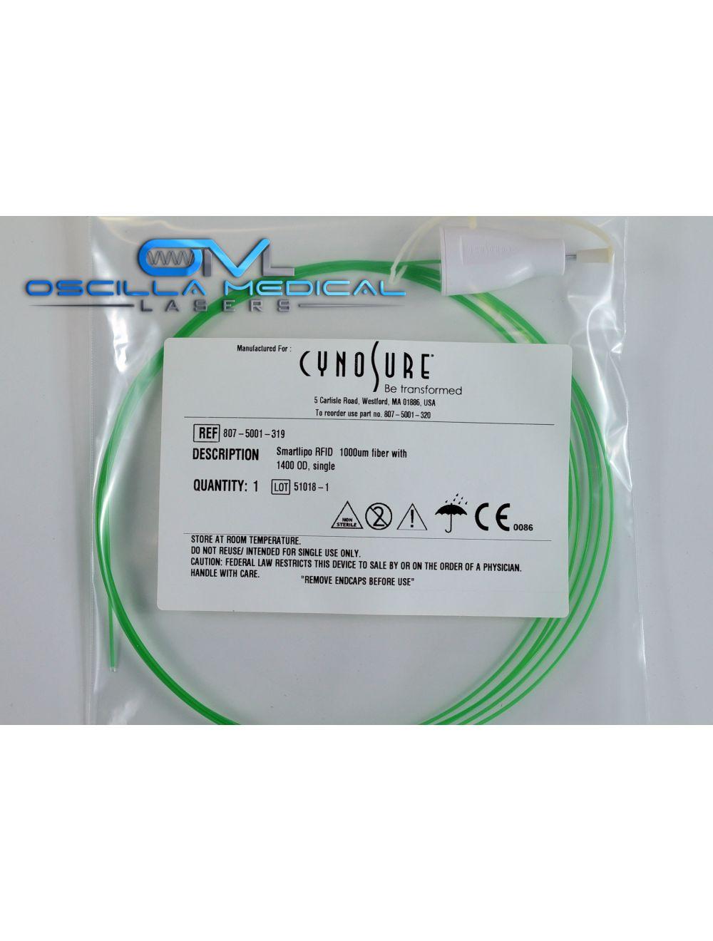 Cynosure SmartLipo 1000um Fiber RFID 1400 OD Single Green 807-5001-319 (5 Pack) image 1