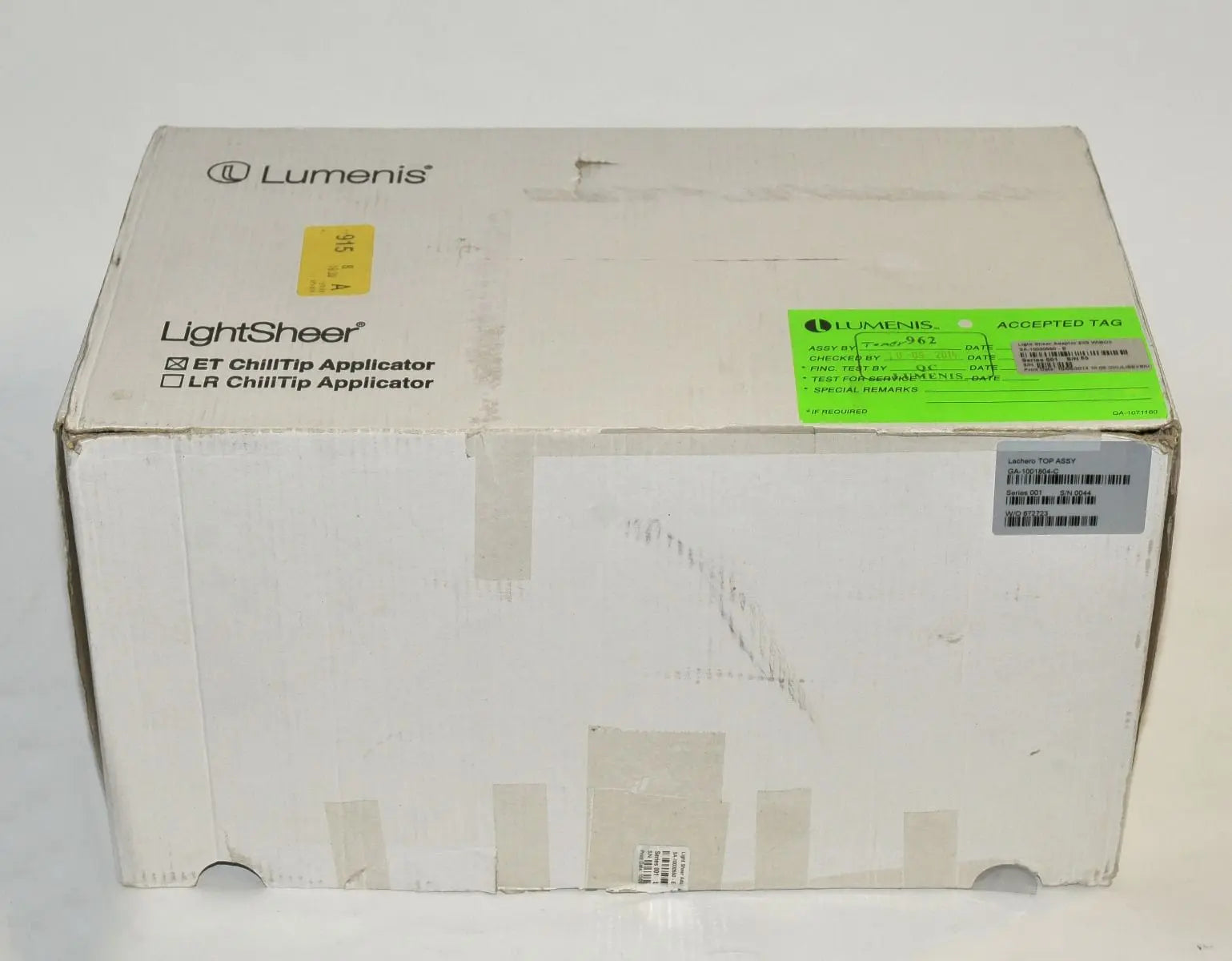 Lumenis LightSheer LR Chill Tip Applicator 9x9 Handpiece Adapter SA-10030550 Lumenis