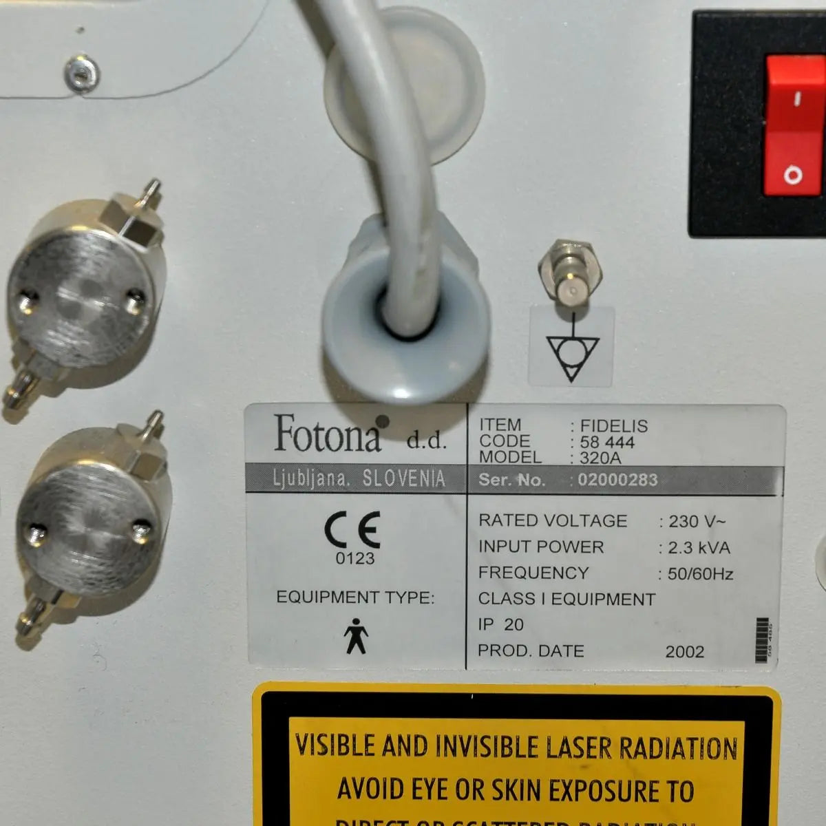 2002 Fotona Fidelis 320A Er:YAG 2940nm Erbium Acne Skin Resurfacing Laser System Fotona