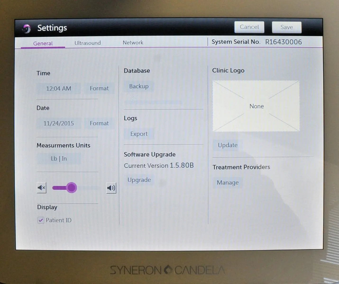 Syneron Candela UltraShape Power Ultrasound Fat Reduction Body Contouring System Candela