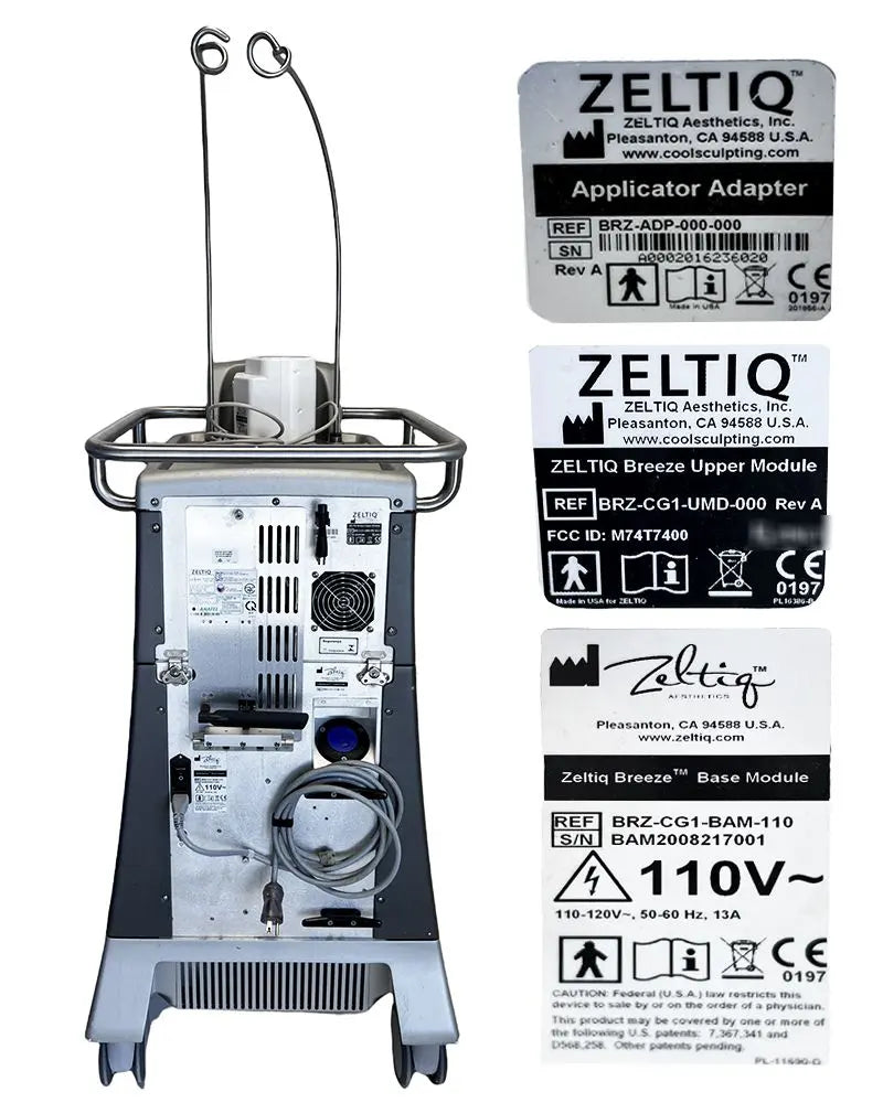 2008 Zeltiq CoolSculpting Body Contouring Shaping Cool Sculpting 5 Applicators Zeltiq